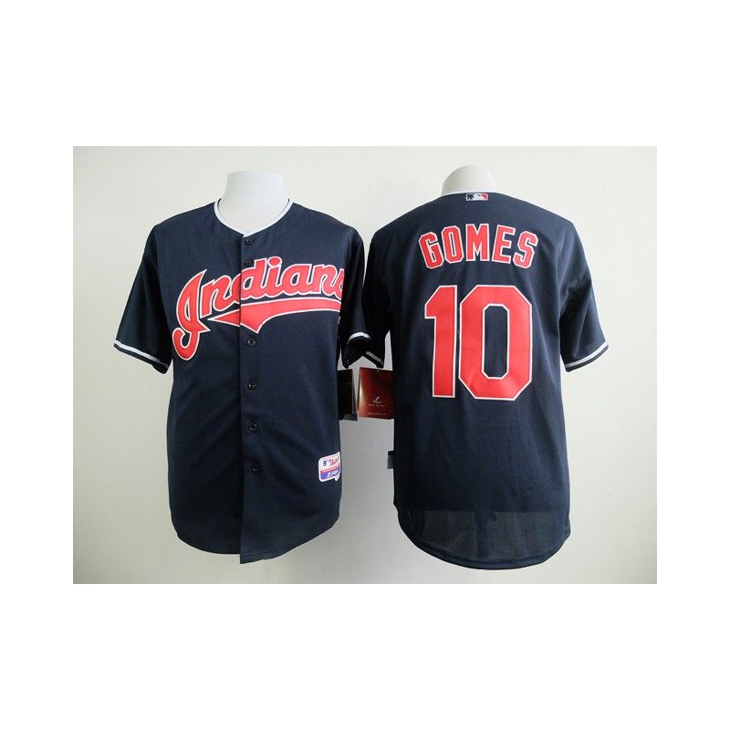 Cheap Yan Gomes Indians Blue Jersey From China #10 In Men Women Youth Size Cheap Yan Gomes Indians Blue Jersey From China #10 In Men Women Youth Size