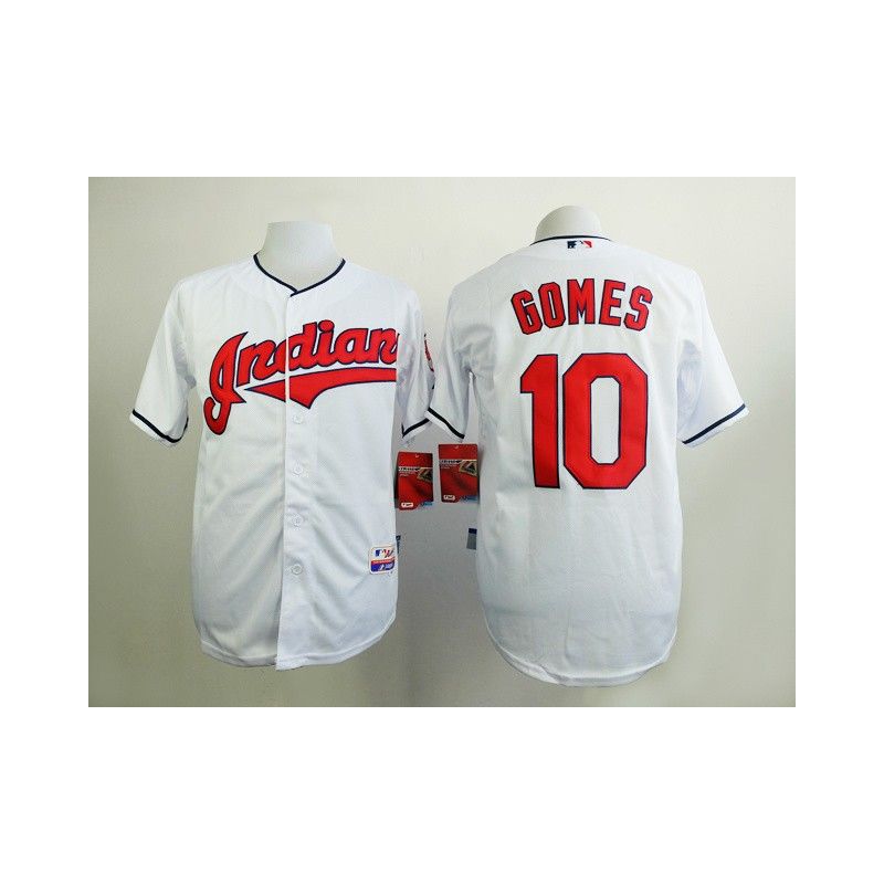 Cheap Yan Gomes Indians White Jersey From China #10 In Men Women Youth Size Cheap Yan Gomes Indians White Jersey From China #10 In Men Women Youth Size