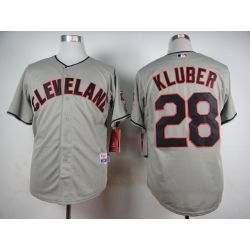 Cheap Corey Kluber Indians Grey Jersey From China #28 In Men Women Youth Size