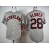 Cheap Corey Kluber Indians Grey Jersey From China #28 In Men Women Youth Size