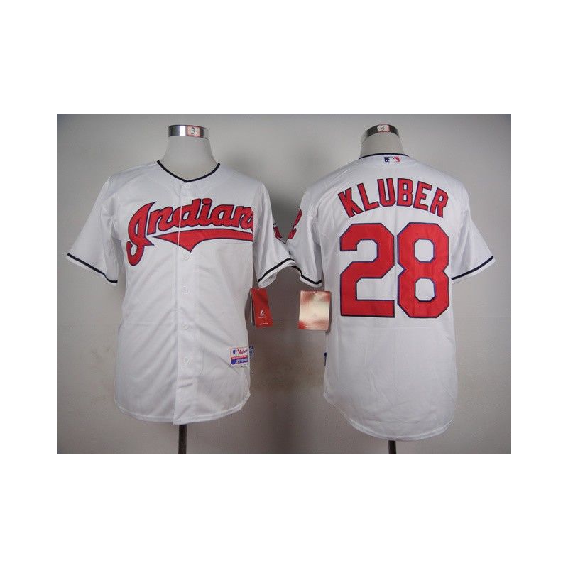 Cheap Corey Kluber Indians White Jersey From China #28 In Men Women Youth Size Cheap Corey Kluber Indians White Jersey From China #28 In Men Women Youth Size