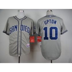 Cheap Justin Upton Padres Grey 2015 new Jersey From China #10 In Men Women Youth Size