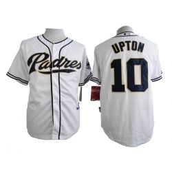 Cheap Justin Upton Padres White Jersey From China #10 In Men Women Youth Size