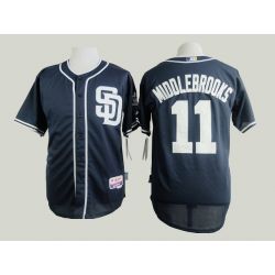 Cheap Will Middlebrooks Padres Blue Jersey From China #11 In Men Women Youth Size