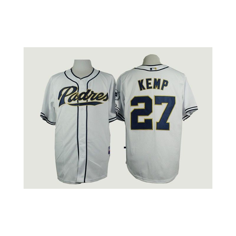 Cheap Matt Kemp Padres White Jersey From China #27 In Men Women Youth Size