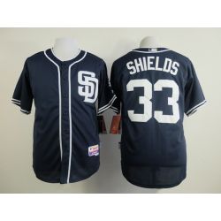 Cheap James Shields Padres Blue Jersey From China #33 In Men Women Youth Size