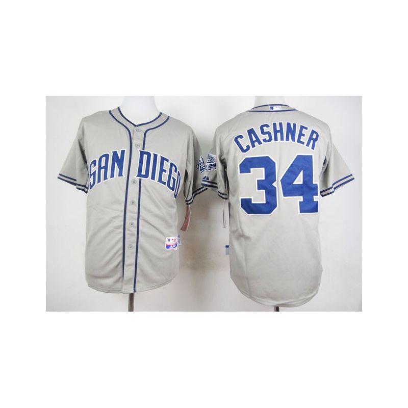 Cheap Andrew Cashner Padres Grey 2015 new Jersey From China #34 In Men Women Youth Size