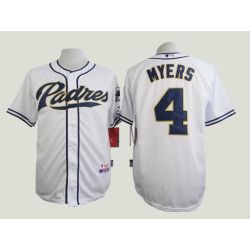 Cheap Wil Myers Padres White Jersey From China #4 In Men Women Youth Size