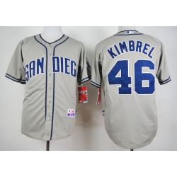 Cheap Craig Kimbrel Padres Grey 2015 new Jersey From China #46 In Men Women Youth Size