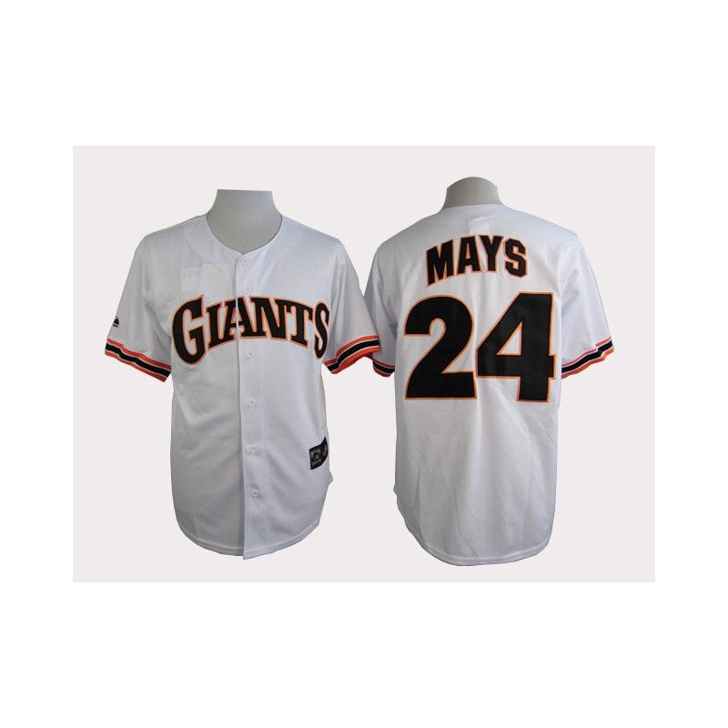 Cheap Willie Mays Giants White 1989 turn back the clock Jersey From China #24 In Men Women Youth Size