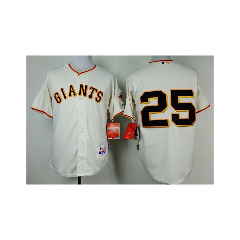 Cheap Barry Bonds Giants Cream Jersey From China #25 In Men Women Youth Size