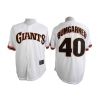 Cheap Madison Bumgarner Giants White 1989 turn back the clock Jersey From China #40 In Men Women Youth Size