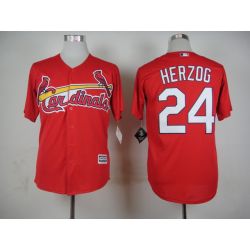 Cheap Whitey Herzog Cardinals Red Jersey From China #24 In Men Women Youth Size