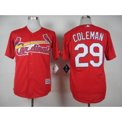 Cheap Vince Coleman Cardinals Red Jersey From China #29 In Men Women Youth Size