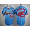 Cheap Bob Gibson Cardinals Blue Jersey From China #45 In Men Women Youth Size