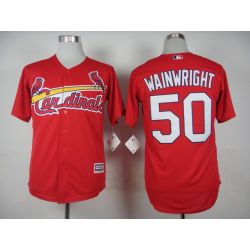 Cheap Adam Wainwright Cardinals Red Jersey From China #50 In Men Women Youth Size