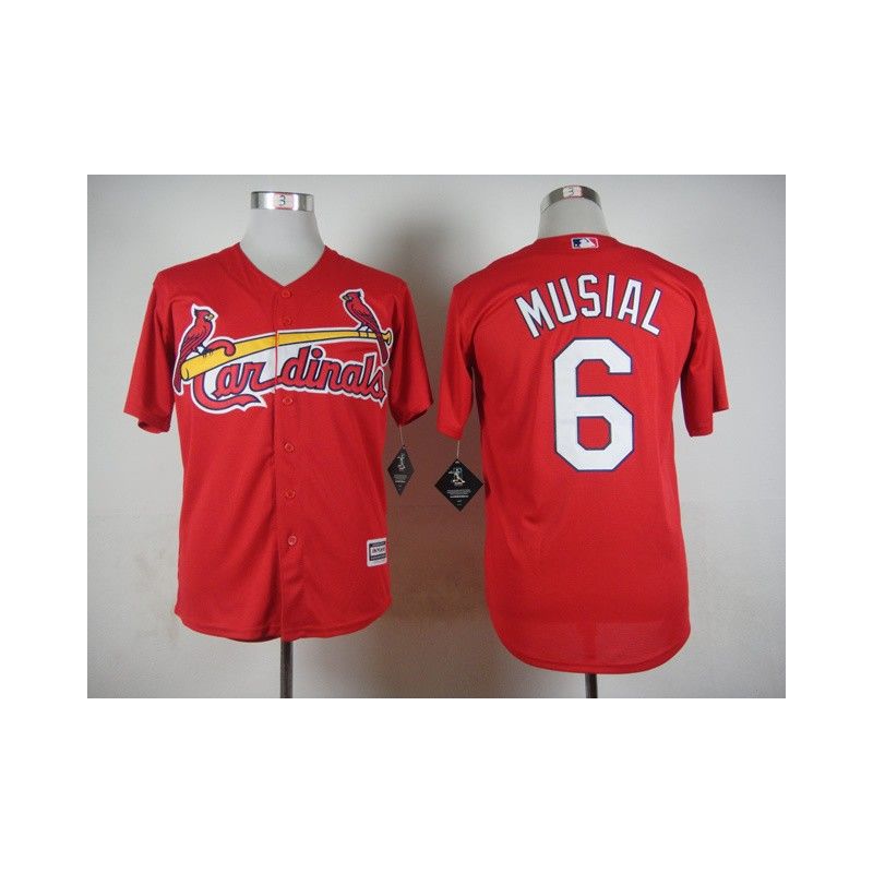 Cheap Stan Musial Cardinals Red Jersey From China #6 In Men Women Youth Size Cheap Stan Musial Cardinals Red Jersey From China #6 In Men Women Youth Size