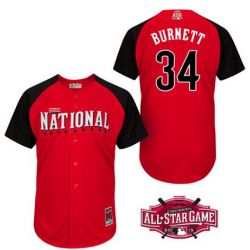 Cheap AJ Burnett Pirates National League Jersey From China #34 In Men Women Youth Size