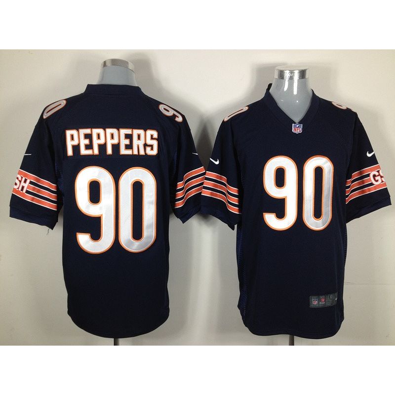 Cheap Julius Peppers Bears Jersey #90 Blue From China Game Cheap Julius Peppers Bears Jersey #90 Blue From China Game