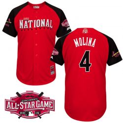 Cheap Yadier Molina Cardinals National League Jersey From China #4 In Men Women Youth Size