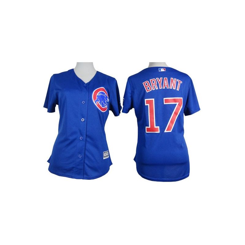 Cheap Kris Bryant Cubs Women Jersey From China Blue #17