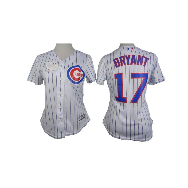 Cheap Kris Bryant Cubs Women Jersey From China White #17