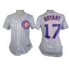 Cheap Kris Bryant Cubs Women Jersey From China White #17