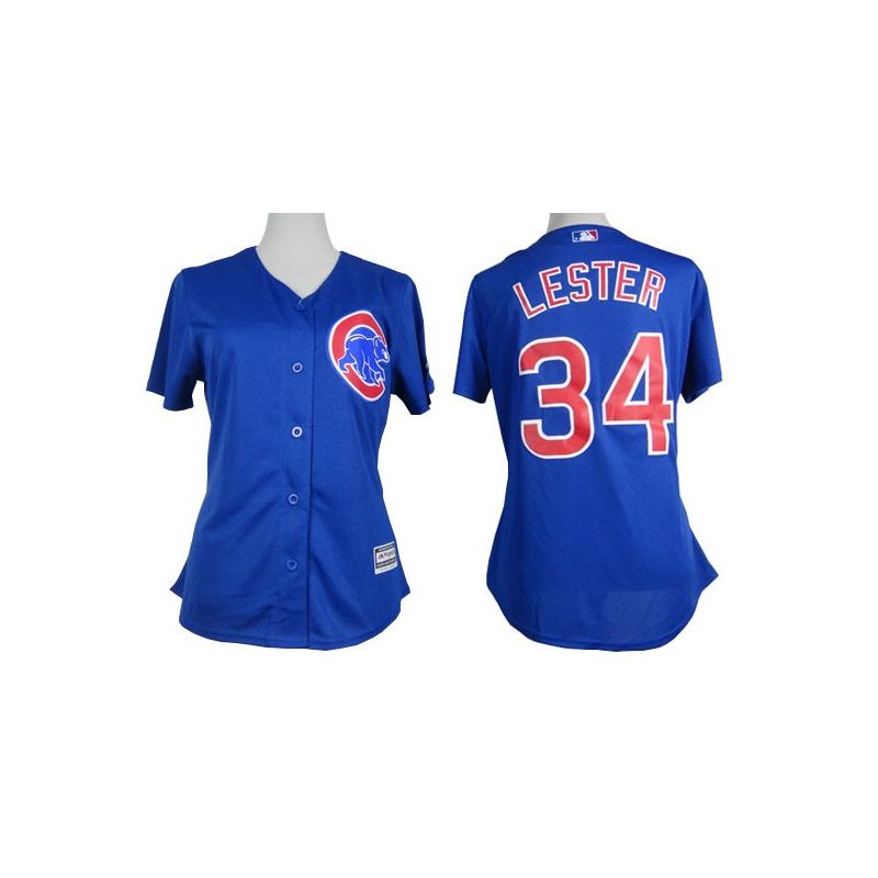 Cheap Jon Lester Cubs Women Jersey From China Blue #34