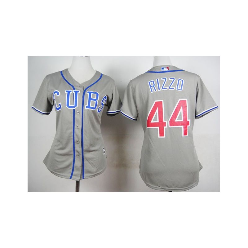 Cheap Anthony Rizzo Cubs Women Jersey From China Grey #44