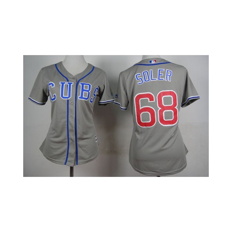 Cheap Jorge Soler Cubs Women Jersey From China Grey #68