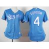 Cheap Alex Gordon Royals Women Jersey From China Light Blue #4