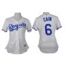 Cheap Lorenzo Cain Royals Women Jersey From China White #6