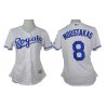 Cheap Mike Moustakas Royals Women Jersey From China White #8