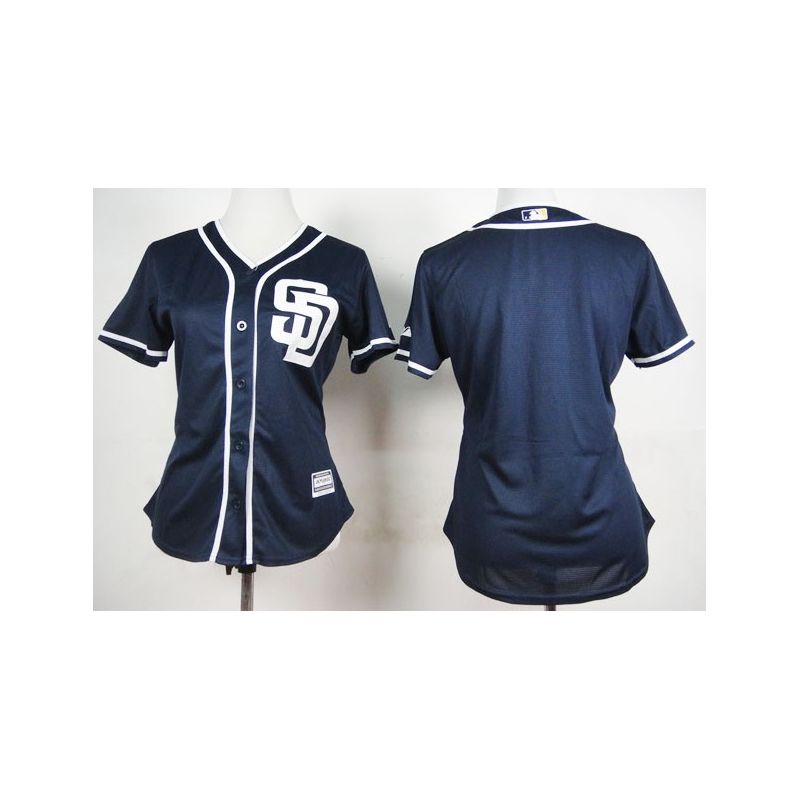 Cheap Padres Women Jersey From China Blank Blue