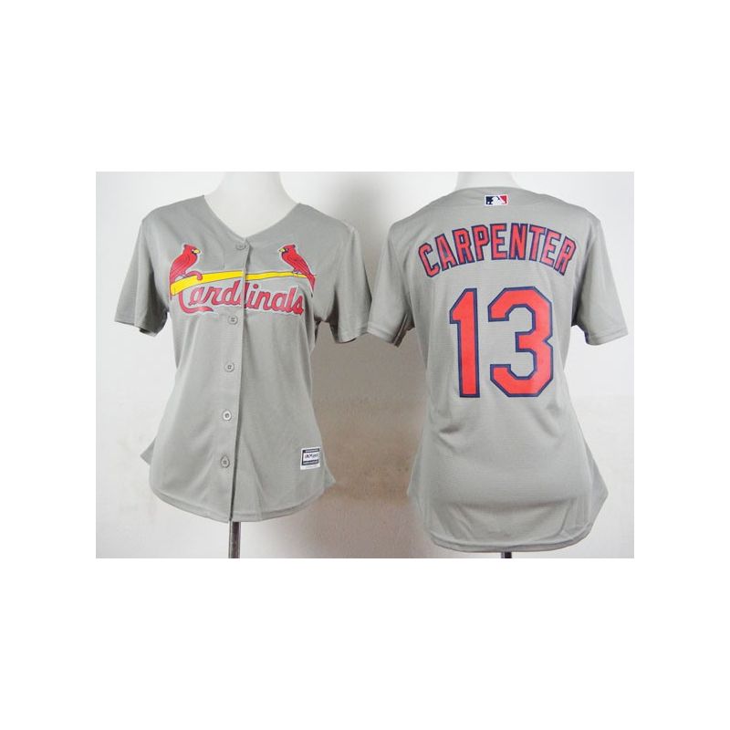 Cheap Matt Carpenter Cardinals Women Jersey From China Grey #13 Cheap Matt Carpenter Cardinals Women Jersey From China Grey #13
