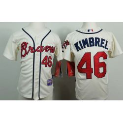 Cheap Craig Kimbrel Braves Youth Jersey From China Cream #46