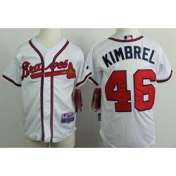 Cheap Craig Kimbrel Braves Youth Jersey From China White #46