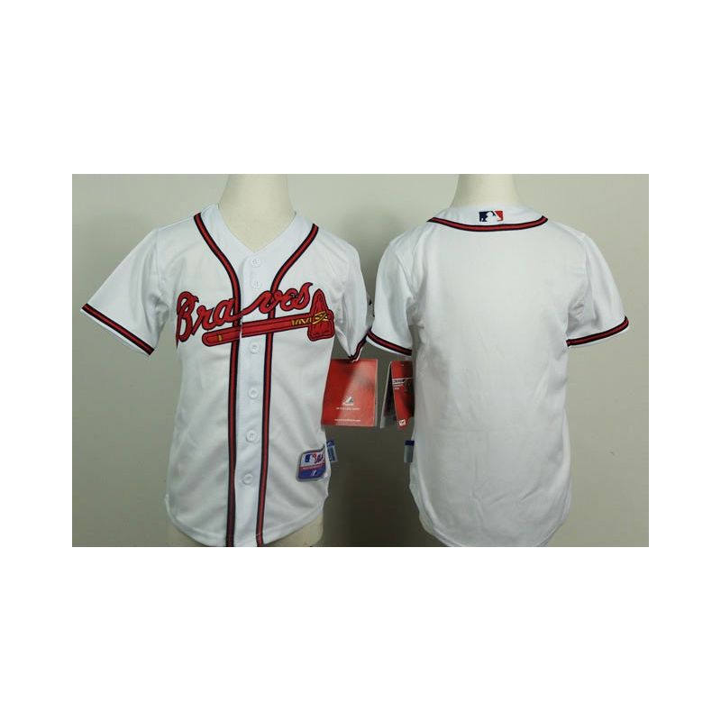 Cheap Braves Youth Jersey From China Blank White