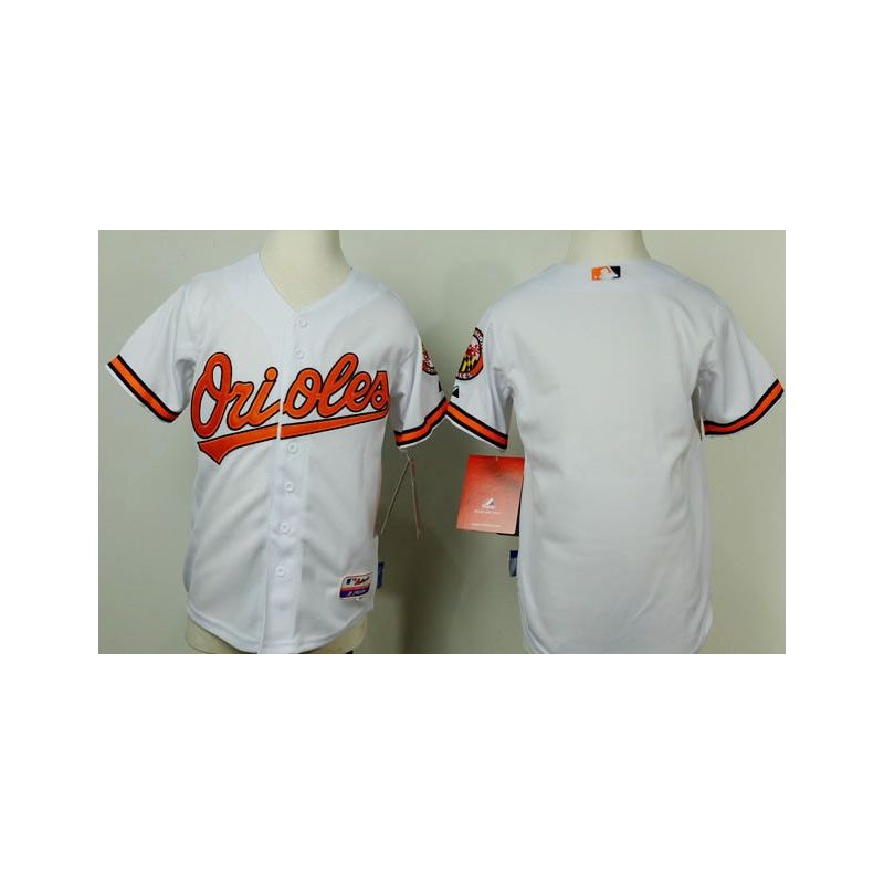 Cheap Orioles Youth Jersey From China Blank White