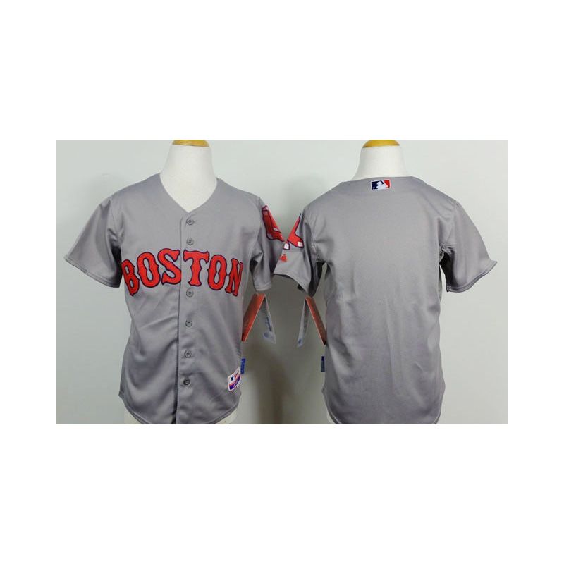 Cheap Red Sox Youth Jersey From China Blank Grey 2014 new