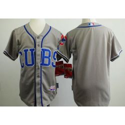 Cheap Cubs Youth Jersey From China Blank Grey CUBS