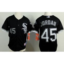 Cheap Michael Jordan White Sox Youth Jersey From China Black #45