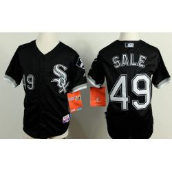 Cheap Chris Sale White Sox Youth Jersey From China Black #49