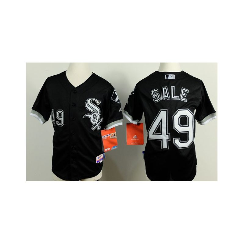 Cheap Chris Sale White Sox Youth Jersey From China Black #49