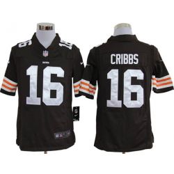 Cheap Joshua Cribbs Browns Jersey #16 Brown From China Game