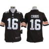 Cheap Joshua Cribbs Browns Jersey #16 Brown From China Game