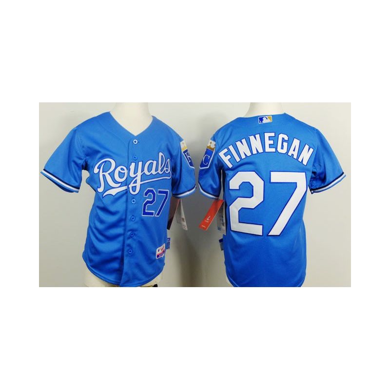 Cheap Brandon Finnegan Royals Youth Jersey From China Blue #27