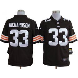 Cheap Trent Richardson Browns Jersey #33 Brown From China Game