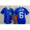 Cheap Lorenzo Cain Royals Youth Jersey From China Blue 2014 new #6