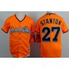 Cheap Giancarlo Stanton Marlins Youth Jersey From China Orange #27